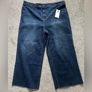 OAT New York 22W High Rise wide leg jeans